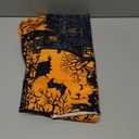 Halloween Haunted House Round Tablecloth 60 Inch, Bats Decorations Round Table Cloth for Halloween Holiday Picnic Party Kitchen/Home Dining Decor