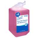 Scott Professional Foam Hand Soap with Moisturizers (91552), 1.0 L, Foaming, Pink, Floral Scent, Manual Refills (6 Bottles)
