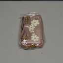 Compatible with iPhone 13 / iPhone 14 Wallet Case with Card Holder for Women, Kickstand, Crossbody Lanyard, Wrist Strap Flower Leather Flip Cover Designed for iPhone 13/14 6.1", Rose Gold