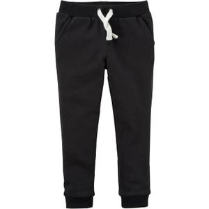 Carter's Girls' Pull-On French Terry Joggers (2T, Black)