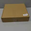 Farmhouse Drum Lamp Shade Set of 2-11.8" Vintage Barrel Style, Compact 5" Height, Gray Rustic Shade for Table/Floor/Wall Lamps, Easy Assembly & Harp Holder Included (Gray With Gold Interior)