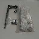 ChasBete 8 Inch Shelf Brackets Heavy Duty 2 Pack, Cast Iron Shelf Brackets with Hooks, Rustic Wall Brackets for Wood Shelves