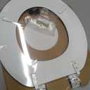 Bemis 400TTA Economy Durable Wood Toilet Seat, Made in USA, Round, White