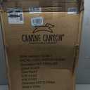 CANINE CANYON Scout Pet Stroller, Heavy Duty Dog Stroller for Large & Medium Dogs, Foldable Pet Stroller for 2 Small Dogs with All-Terrain Wheels, Storage Pocket & Cup Holder, 55 lbs Capacity, Black