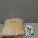 Homemate Electric Heated Blanket Twin - 62"x84" Heating Bed Blankets Throw with 10 Heating Levels 8 Hours Auto Off Fast Heating Over-Heated Protection Ultra Soft Warm Flannel ETL Certified Beige