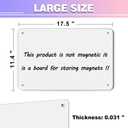 White 2Pack Magnetic Board,17.5" x 11.4" Magnet Bulletin Board to Display Magnetic Notes, Poetry, Photos, Suitable for Wall, Refrigerator, Cabinet etc, Come with 4 Pcs Dual Lock Tape and Screws