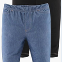 The PeanutShell Baby Boys or Girls Jeggings Set of 2- Newborn Size Jeans, Soft and Stretchy Pants, Boy and Girl Leggings, Infant Boy and Toddler Girl Clothes - Denim