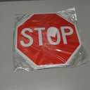 4 x 2-pack Stop Signs Red Stop Signage Aluminum Traffic Sign Warning Sign with 2 Pre-drilled Mount Holes, 30 X 30 cm