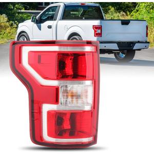 Driver Side Tail Light Assembly Compatible with Ford F-150 2018-2020 With Bulb and Harness Left Tail Lamp