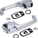 Pair of Outside Chrome Door Handles Fit for 1967-1972 Chevrolet C10 C20 C30 K20 K30 Pickup Suburban GMC C15 C25 C35 K15 K25 Pickup Replace# 3927895 3927899