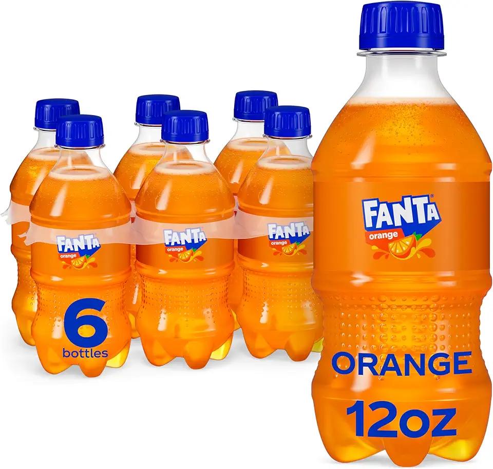 Fanta Orange Soda Soft Drink, 12 fl oz Bottles, 6 Pack, Best By: MAR 30 2026