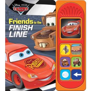 Disney Pixar Cars - Friends to the Finish Line 7-Button Sound Book - Featuring Lightning McQueen and Mater - PI Kids