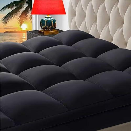 CHOKIT Premium 2100 Series Queen Mattress Topper Extra Thick Mattress Pad Cover, 400TC Soft Plush Pillow Top for Back Pain, Cooling Breathable 5D Snow Down Alternative Fill with 8-21" Deep