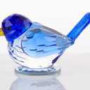 Arikyrist Hand Blown Glass Blue Bird Gifts for Women Birds Decor for Home | Crystal Bird Paperweights for Bird Lovers, Collectible Animals Figurine, Bird Decor for Desk Table, on Christmas Birthday