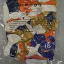 Blue and Orange Balloon Arch Garland Kit, Navy Royal Dark Blue Gold Orange Balloons, Metallic Chrome Latex Balloons Different Size for Thanksgiving Fall Graduation Anime Birthday Party Decorations