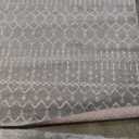 JONATHAN Y Boho Vintage Diamond Gray/Ivory Indoor Area Rug 5X8 ft, Moroccan Hype for Living Room, Bedroom, Kitchen, Office, Easy-Cleaning, High Traffic, Pet-Friendly, Non-Shedding (MOH101C-5) (5'3" x 7'7" (Rectangular))