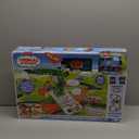 Thomas & Friends Motorized Train Set, Talking Cranky Delivery Set, Talking Crane & Battery Powered Toy Train with Songs & Sounds