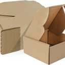 MEBRUDY 4x4x2 Inches Shipping Boxes Pack of 25, Small Corrugated Cardboard Box for Mailing Packing Literature Mailer (Brown)
