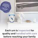 Cremation Urns for Human Ashes Adult Female, Male | Funeral Urn for Ashes for Women, Men | Decorative for Burial, Memorial, Home | Handcrafted Large Size | Delft Style Blue & White