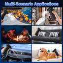 Electric Air Duster with Flashlight,180000RPM Compressed Air Duster Turbo Fan(10000mAh),Multipurpose Jet Fan, High-Speed Air Blower with 4 Gear,Electric Air Blower Duster with Assist Lighting BL01