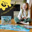 Under The Sea Joke Puzzle  72pcs Underwater-Themed Kids Puzzle, Festive Extra Large Floor Puzzles for Kids Ages 5+, Fun Childrens Puzzles & Toddler Educational Toys in 24" x 36" Size