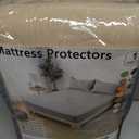 Waterproof Mattress Protector,Queen Mattress Protector Fitted Up to 16" Deep Pocket, Soft Breathable Bed Mattress Cover for Bedroom,Doom Room Machine Washable,(Khaki)