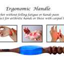 Wooden Ergonomic Soft Handle Crochet Hooks – Comfortable & Eco-Friendly Crochet Hooks - Epoxy Resin Crochet Hook Knitting Needle Weave Yarn Craft.(4mm)