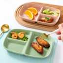 Plastic Plates,Plate Bowls Sets,4 PCS 10 Inch Unbreakable Dinnerware,Microwave Snack Fruit Salad Dessert Pasta Rice Ramen Bowl,Party Wedding Birthday Graduation Divided Container Dishes