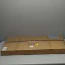 Metal Expandable Barrier, 11 Feet, Portable Safety Barrier, Mobile Accordion Fence Outdoor for Wide Openings, Garage, Yard, Retractable Driveway Gate, 1-PC (White)