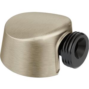 Moen Round Drop Ell Handheld Shower Hose Wall Connector, Brushed Nickel Finish, A725BN (0.5 Inch IPS)
