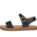 Kid's  Single Band Strappy Ankle Buckle Fashion Flat Sandals, Size 5