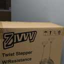 Stepper Machine with Resistance Bands, Mini Stepper with 300LBS Weight Capacity, Twist Stepper for Full Body Workout, Adjustable Step Height, Smooth and Quiet, Step Machine for Men Women