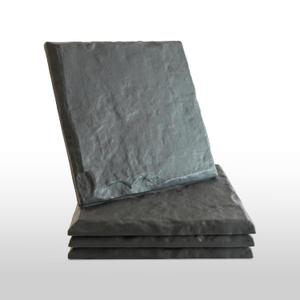 Garden Stepping Stones with Stakes Set of 4, PP Walkway Pads, 15.5" x 15.5", Weather-Resistant, Easy Installation (4 Pcs, Gray)