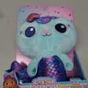 Gabbys Dollhouse, Fin-Tastic Mercat, Premium Plush Toy, 10-Inch Tall Stuffed Animal with Moving Mermaid Tail, Kids Toys for Girls & Boys Ages 3+