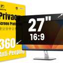 F FORITO 27 Inch 16:9 360Privacy Screen Protector for Computer Monitor, Removable Eye Protection Anti Blue Light Anti Glare Computer Screen Privacy Shield for All 27" Widescreen Monitors