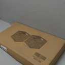 Water Hyacinth Storage Baskets 11x11x11 Inch Wicker Storage Cubes Set of 2Baskets,Handwoven Foldable Wicker Cubes with Sturdy Handles, Rustic Laundry Organizer for Bedroom Shelves, Kitchen, Bathroom