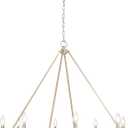 ML Lighting | Carruth Collection | 9508-MG | Indoor 8 Light Chandelier in Modern Gold | Kitchens, Dining Rooms, Living Rooms, Entryways, Hallways