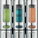 Shampoo and Conditioner Dispenser,Shower Shampoo Dispenser 3 Chamber No Drilled Shampoo Dispenser for Shower Wall Mounted Shower Dispenser Body Wash Dispenser for Bathroom Kitchen Hotel,Chrome