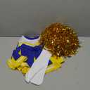 Little Girls' 2 Piece High School Cheerleading Uniform Costume Complete Outfit Cosplay Fancy Dress (4-5T, Long Sleeved)
