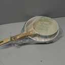 SENSARTE Nonstick Frying Pan Skillets, White Ceramic Coating Omelette Pans, Healthy Cookware Chef's Pan, Free of PTFE & PFAS (8+10 Inch)