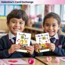 5 x Construction Valentines Day Cards Gifts for Kids School, 24 Pack Construction Truck Valentine Classroom Exchange Cards for Boys Girls