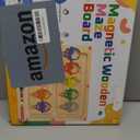 wakeInsa Magnetic Color and Number Maze,Montessori Toy for 2-5 Years Old Girls,Wooden Magnet Balls Puzzles,Toddler Busy Board Game,Preschool Learning Activities,Christmas & Birthday Gift for Kids