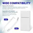 BlueStars 5304486359 5304506469 Refrigerator Door Handle Set - Compatible with Frigidaire Freezers - Replace Parts 5304504507, 242059501, 242059504 - Pack of 2