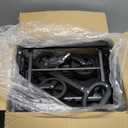 Collapsible Wagon with Wheels, 220 lbs Wagons Carts Foldable Wagon Cart with Flexible Handle, Lightweight Portable Folding Utility Grocery Shopping Cart for Grocery Sports Garden Camping