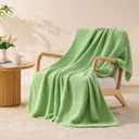 BEDELITE Chunky Cable Knit Throw Blanket, Acrylic Chunky Knitted Blankets, Super Soft Cozy Woven Green Throw Blanket for Sofa Couch Bed Room Home Decor, Gift for Women, 50"x60"