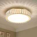15 Inch Modern Dimmable LED 36W Flush Mount Crystal Ceiling Light