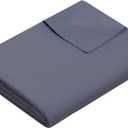 Weighted Idea Cool Removable Duvet Cover 48''x72'' for Weighted Blanket (Soft and Fabric, Dark Grey)