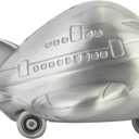 Agatige Airplane Piggy Bank, Child to Cherish Zinc Alloy Coin Bank Savings Pot Money Saving Box Home Desktop Decoration for Home Decor Desktop Decoration Ornament