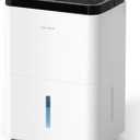 3000 Sq.Ft Dehumidifiers for Home with Drain Hose 35 Pints, Compressor Dehumidifier Smart Humidity Control, 3 Modes, 24H Timer, Auto-Defrost, Dry Clothes Dehumidifiers for Basement Bathroom Bedroom
