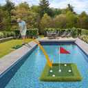 HSM Floating Golf Green - Chipping Green, Fun Pool Golf Game, Outdoor Putting Mats Training Accessories